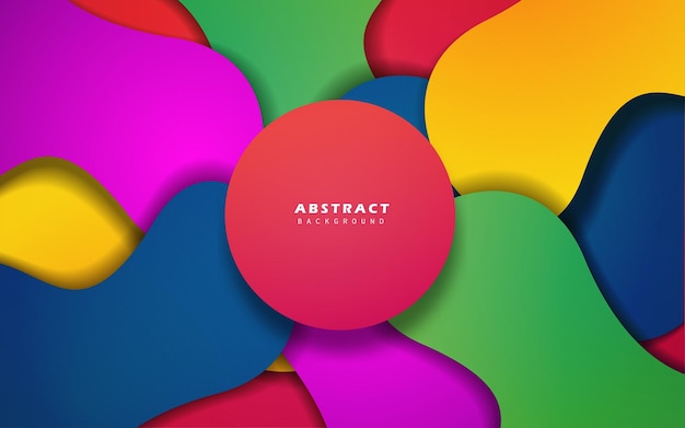 Vector abstract colorful fluid background