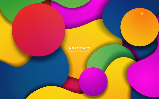 Abstract colorful fluid background