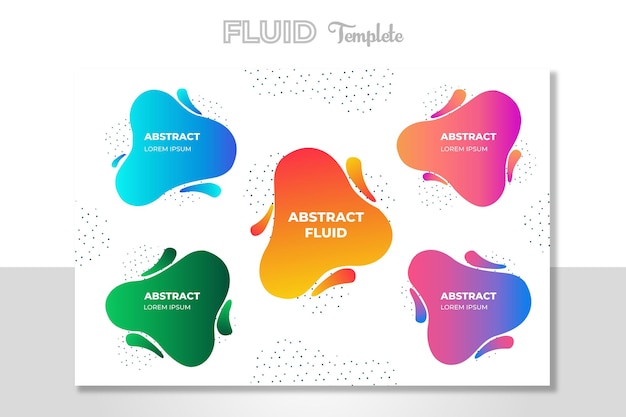 Abstract colorful fluid background