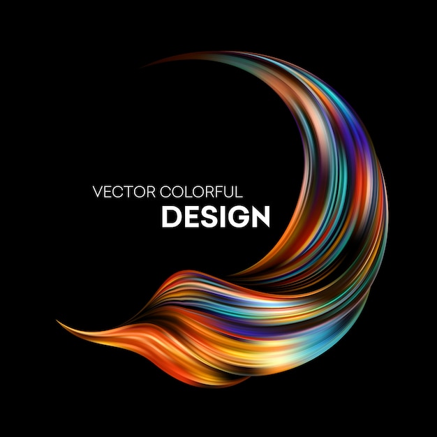 Vector abstract colorful fluid background