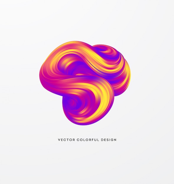 Vector abstract colorful fluid background