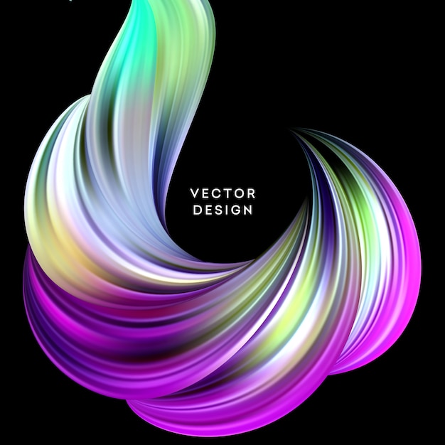 Abstract colorful fluid background