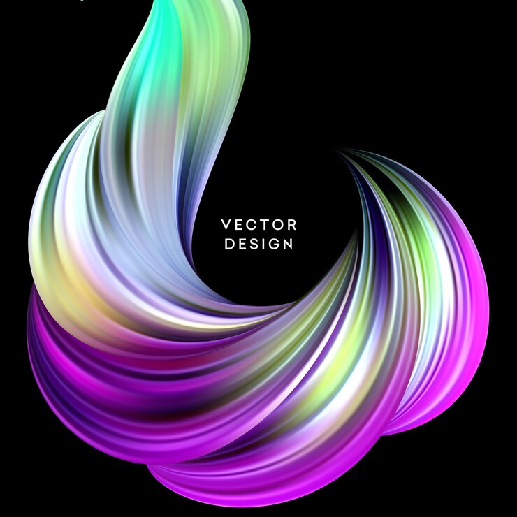 Vector abstract colorful fluid background