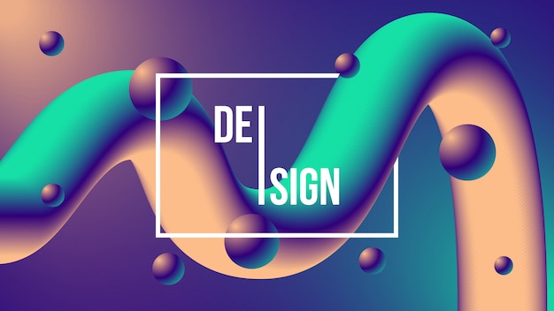 Abstract colorful fluid flowing background.