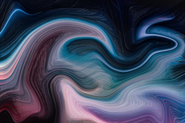 Abstract colorful fluid paint flow background. Liquid plastic marbling paint texture background.