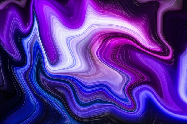 Abstract colorful fluid paint flow background. Liquid plastic marbling paint texture background.