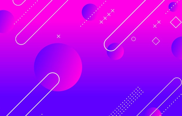 抽象的なカラフルな幾何学的な背景 青とマジェンタの要素とグラデーション