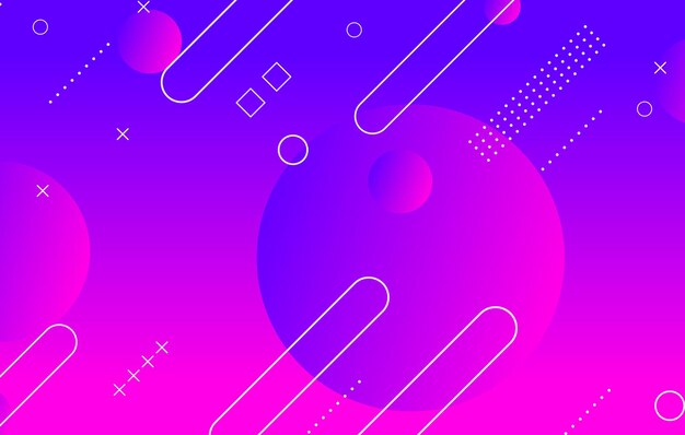抽象的なカラフルな幾何学的な背景 青とマジェンタの要素とグラデーション