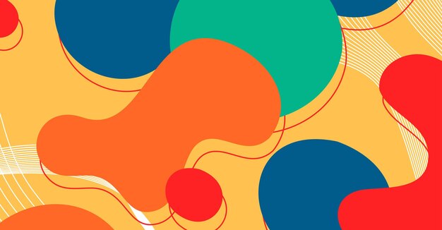 abstract colorful geometric background liquid color background design
