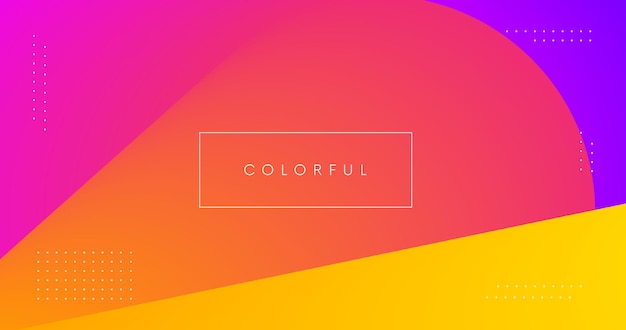 Abstract colorful geometric background. Modern minimal bright colors backdrop.