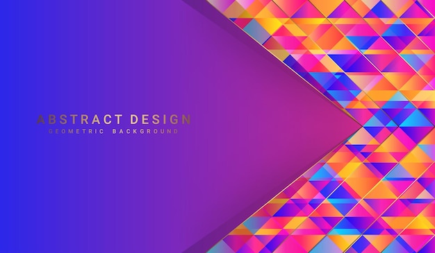 Abstract colorful geometric background