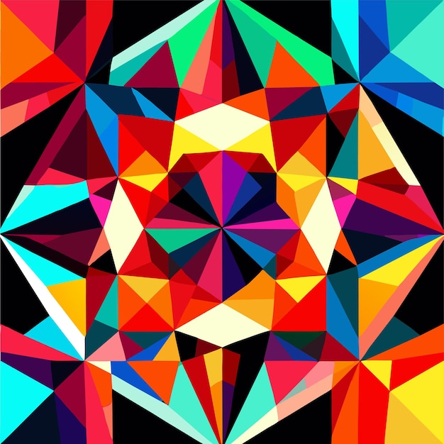 Vector abstract colorful geometric pattern