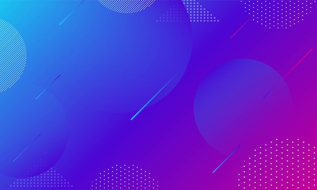 Abstract colorful geometric purple mixed blue background fluid shapes composition and trendy gradient shapes composition vector design