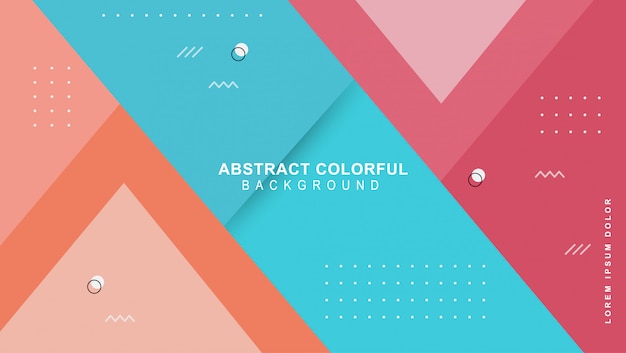 Abstract colorful geometric shape background