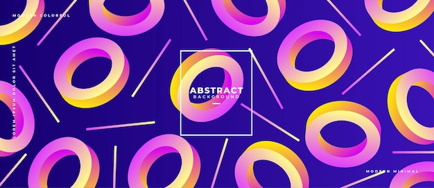 Abstract colorful geometric shapes background 