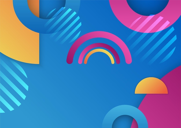 Abstract colorful geometric shapes background