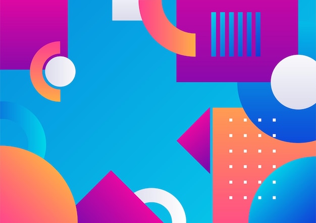 abstract colorful geometric shapes background