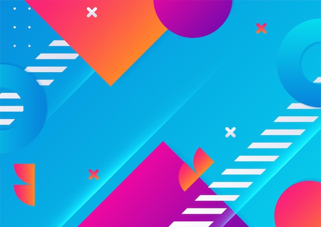 abstract colorful geometric shapes background