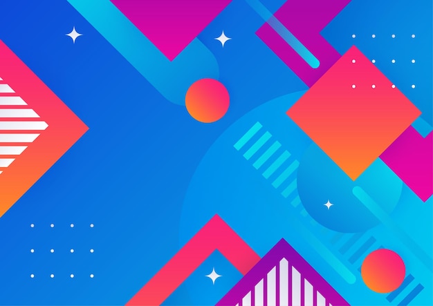 abstract colorful geometric shapes background