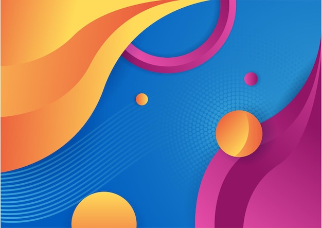 Abstract colorful geometric shapes background