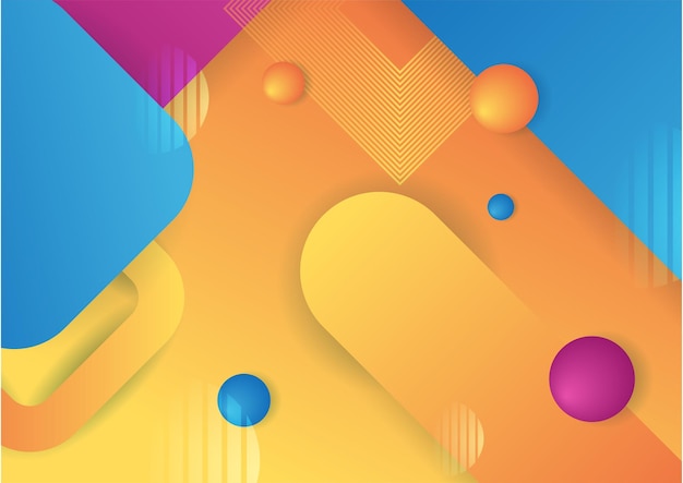 Abstract colorful geometric shapes background