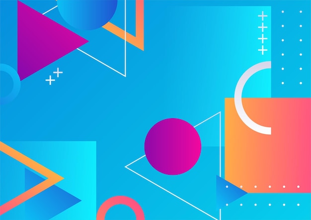 abstract colorful geometric shapes background