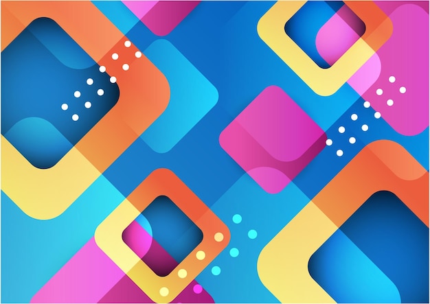 Abstract colorful geometric shapes background