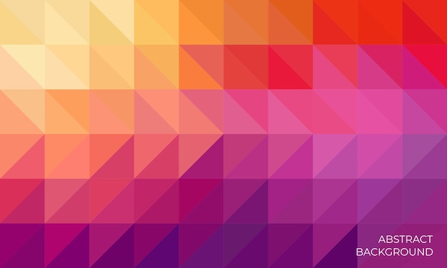 Abstract colorful geometric triangle background with pixel art style