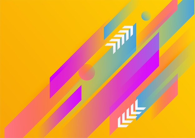 Abstract colorful geometric vector gradient background