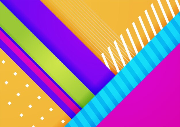 Abstract colorful geometric vector gradient background