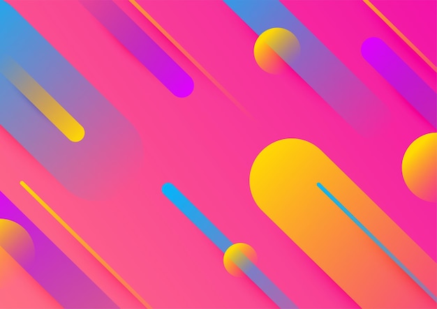 Abstract colorful geometric vector gradient background