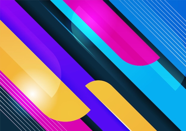 Abstract colorful geometric vector gradient background