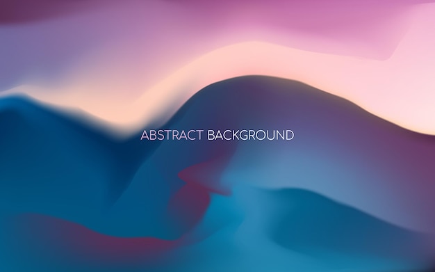 Abstract colorful gradient landscape background with text