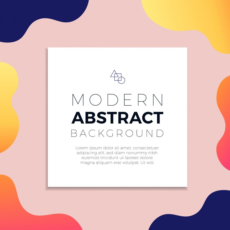 Vector abstract colorful gradient sign board background
