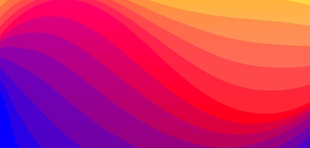 abstract colorful gradient wavy background