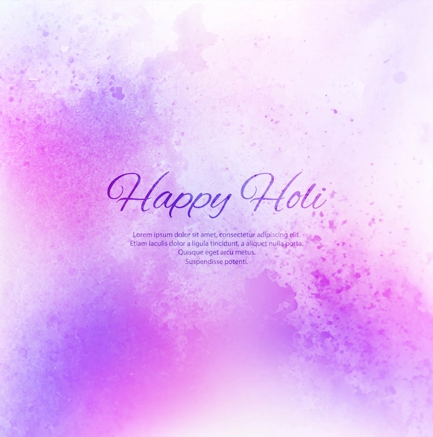 Abstract colorful happy holi background