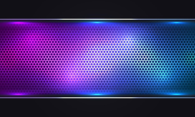 Abstract colorful hexagonal texture tech gaming background