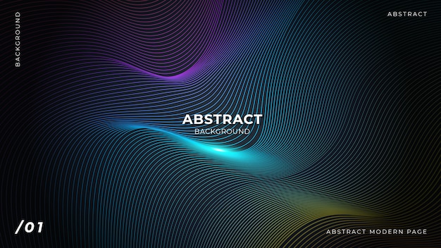 Abstract Colorful Lines Background