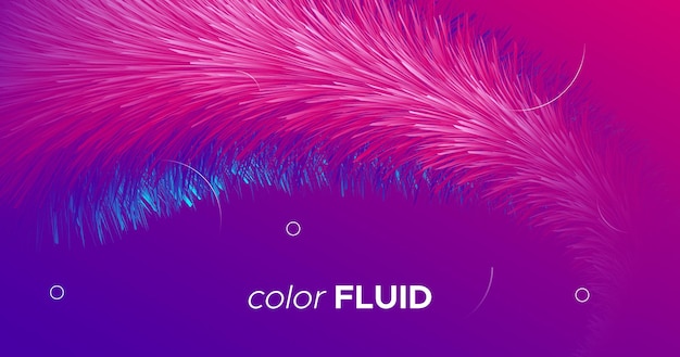 Vector abstract colorful liquid shape gradient background