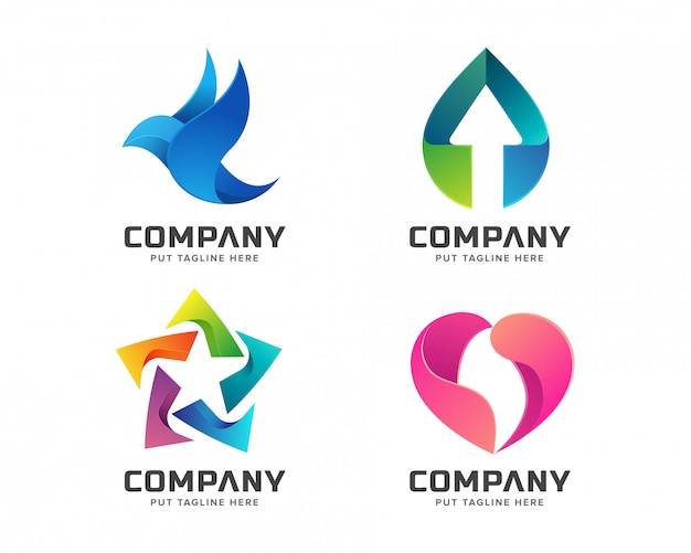Абстрактный красочный логотип шаблон для бизнеса