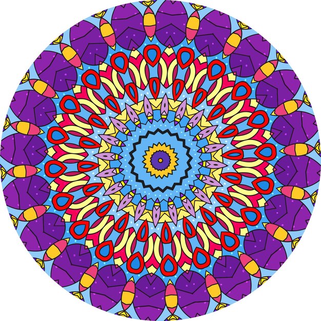 Abstract colorful mandala background