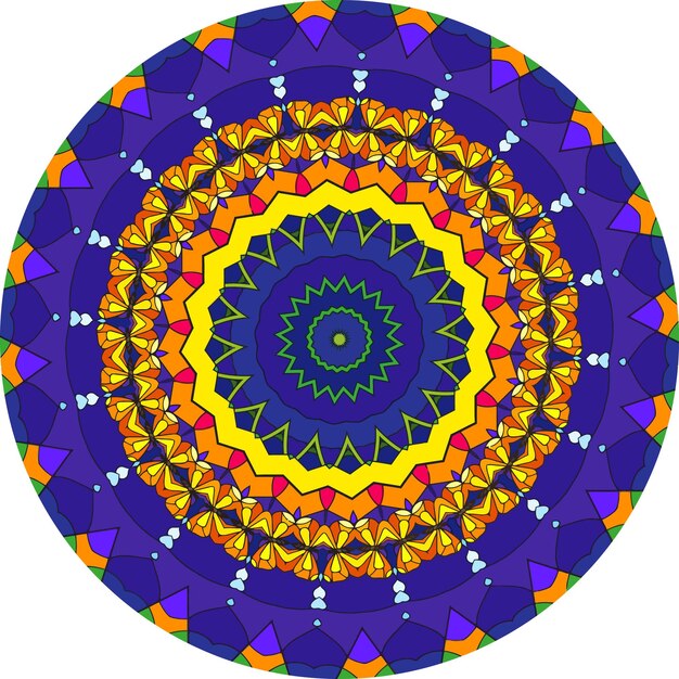 Abstract colorful mandala background