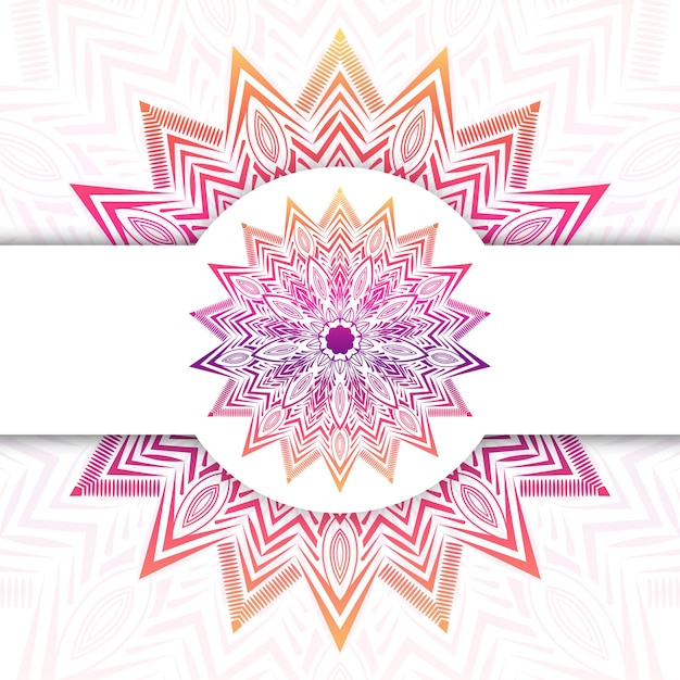 Vector abstract colorful mandala design vector