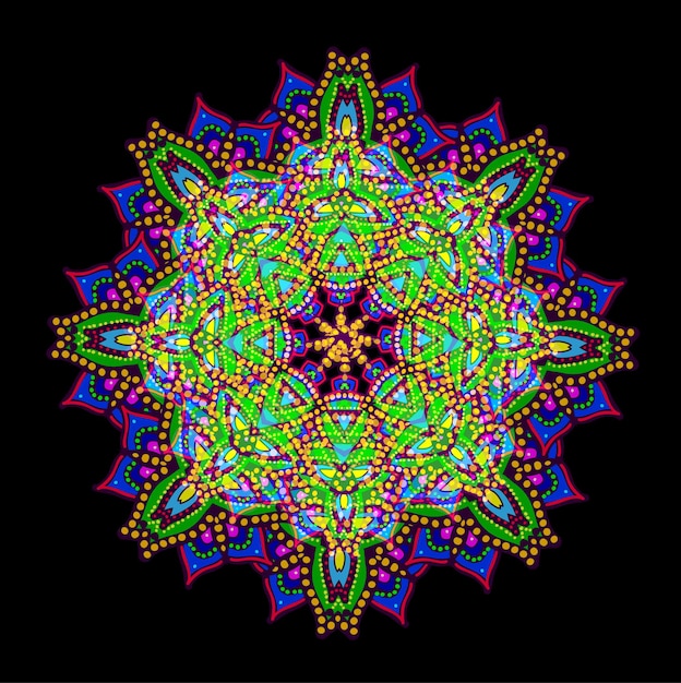 Abstract colorful mandala