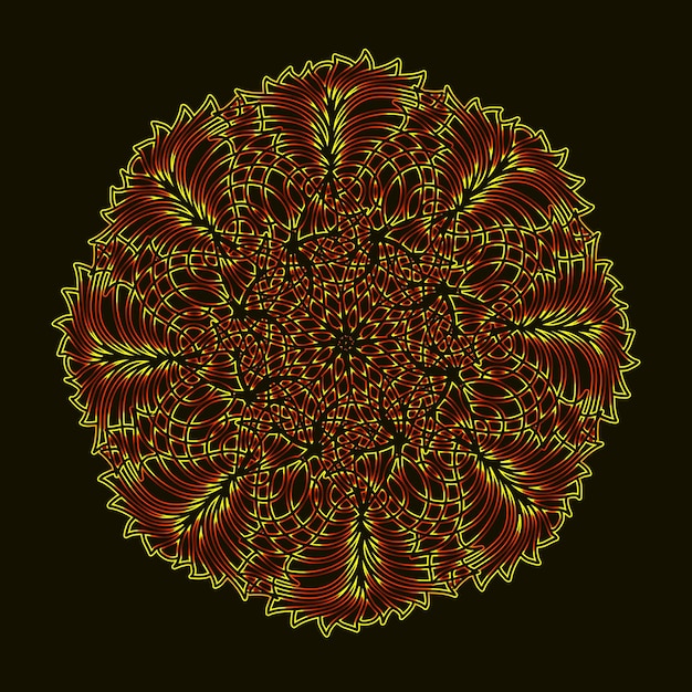 Abstract colorful mandala