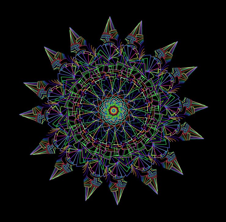 Vector abstract colorful mandala