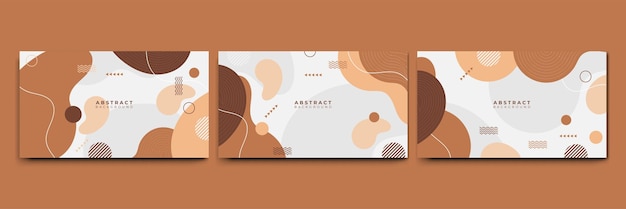 Abstract colorful memphis flat geometric shapes background abstract composition with lines square dot triangle circle and wavy flat style design for poster presentation card cover banner