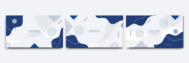 Abstract colorful Memphis flat geometric shapes background Abstract composition with lines square dot triangle circle and wavy flat style Design for poster presentation card cover banner