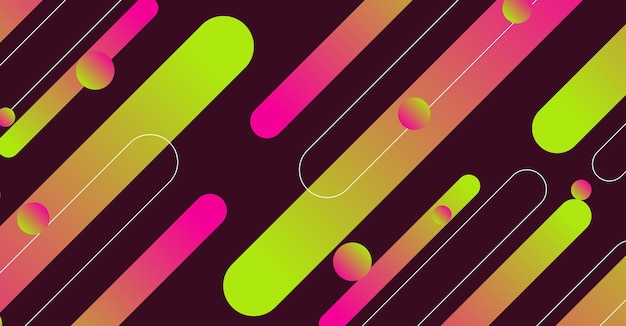 Vector abstract colorful minimal geometric background design