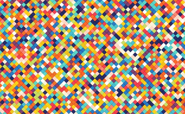 Vector abstract colorful mosaic background geometric elements
